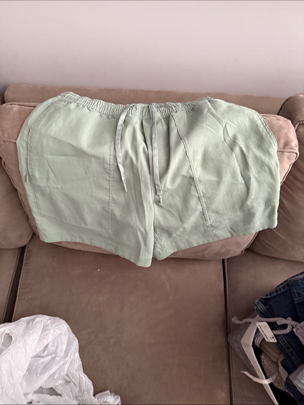 lululemon athletica Light Sage Men's Drawstring Athletic Shorts